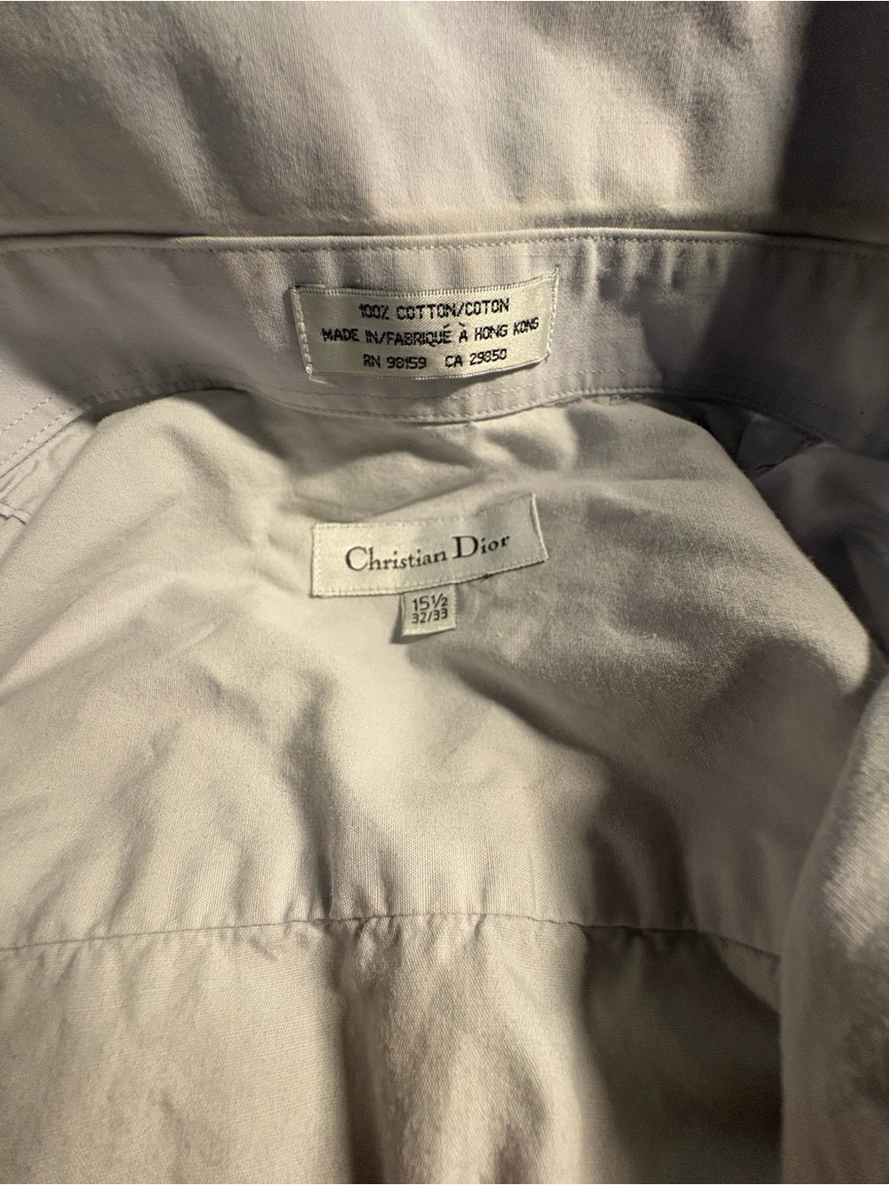 Dior Men’s Light Gray Dress Shirt